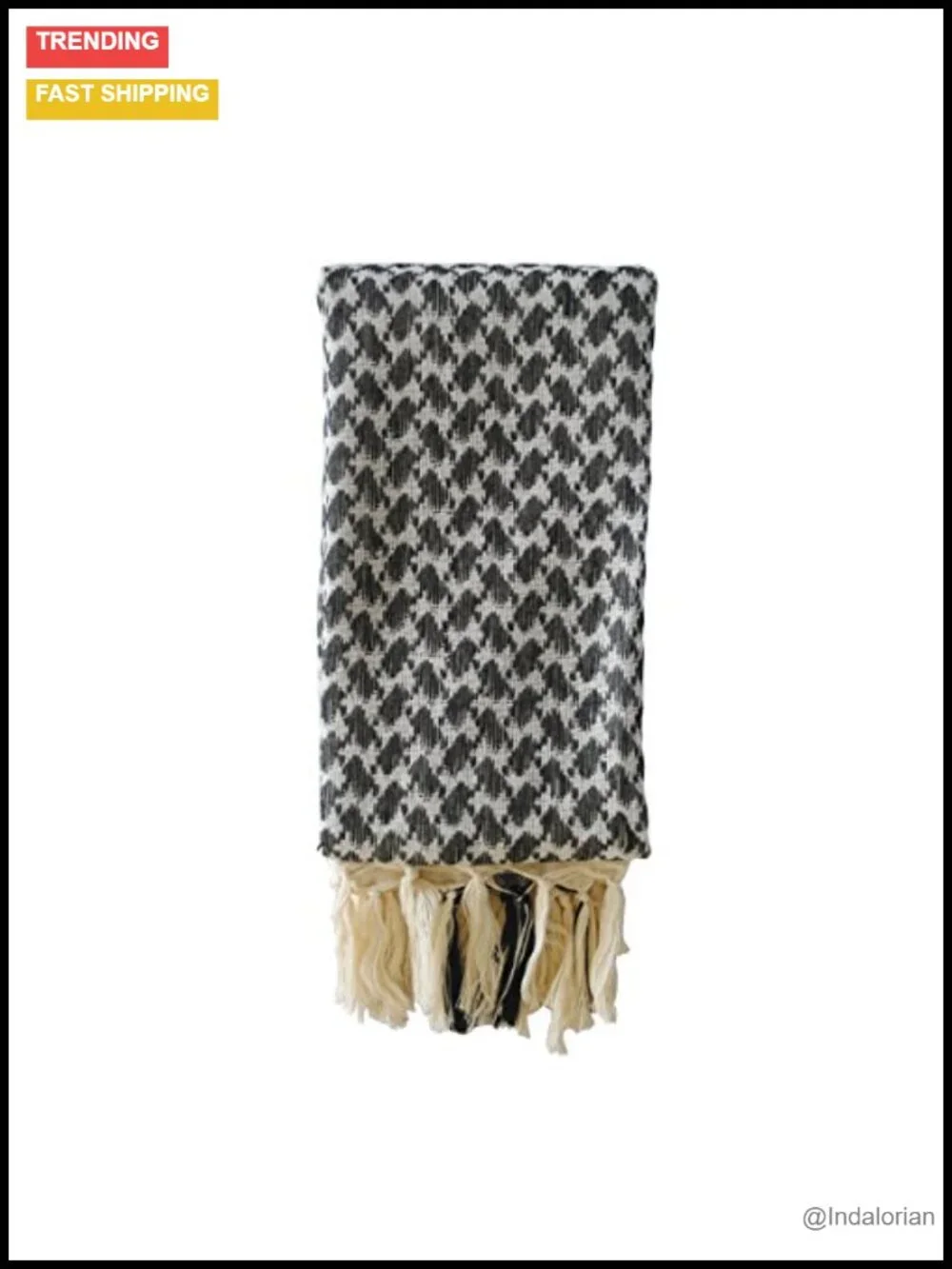 Cotton Shemagh Keffiyeh Tactical Desert Scarf Neck Head Wrap with Tassel
